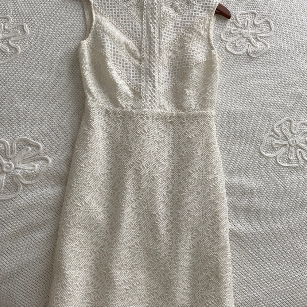 White mini dress
